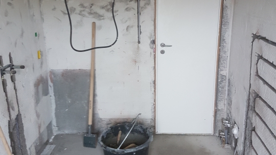 omfugning af murværk før