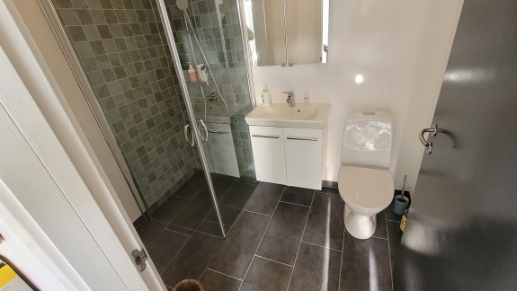 renovering badeværelse grøn fliser